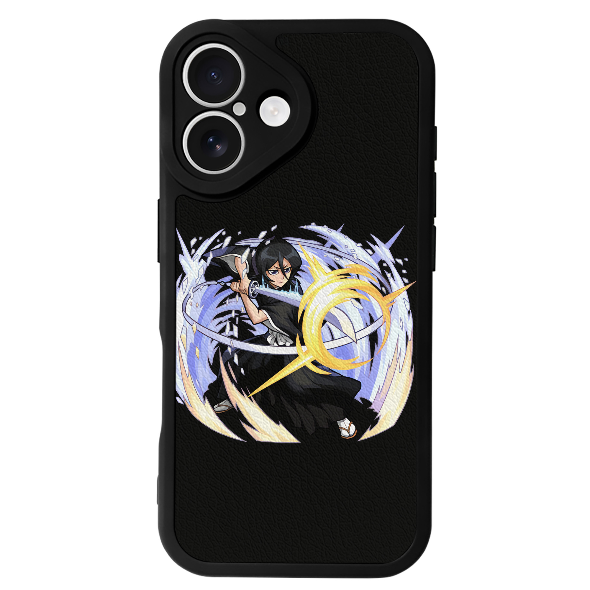 （画像用） ブリーチ 朽木ルキア BLEACH Kuchiki Rukia 【iPhone 16シリーズ対応】シリコンスマホケース（レザー調） 材質：シリコン
